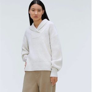Everlane Felted merino shawl collar sweater
